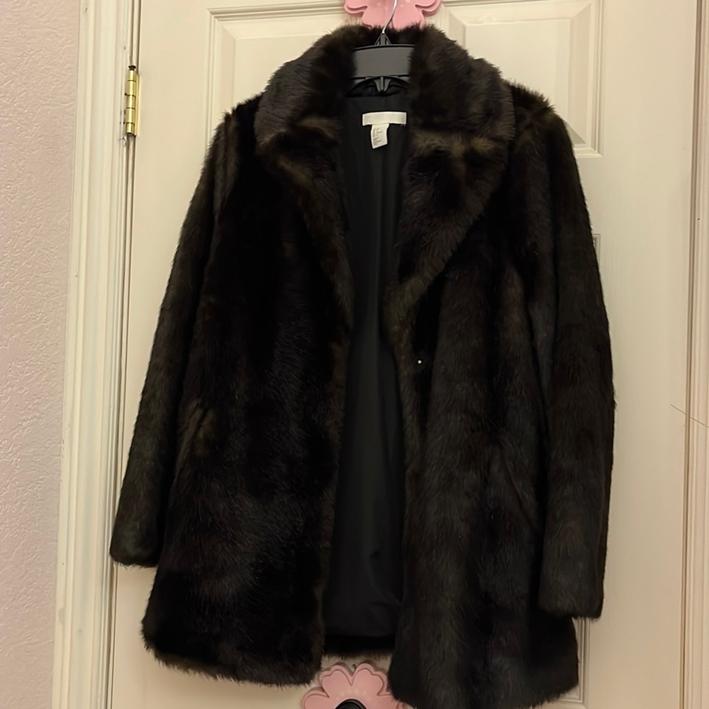 Brown Faux Fur Coat